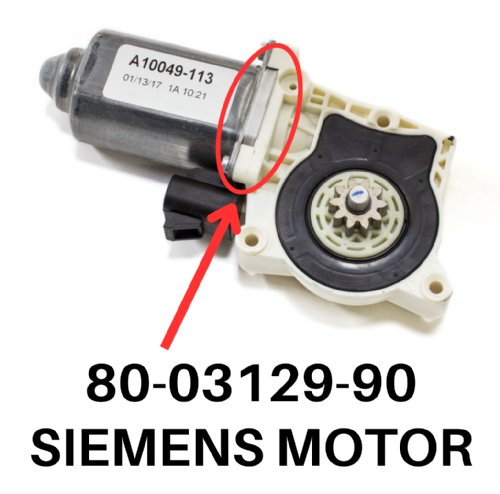 AMP Research Replacement Motor ( 80-03129-90 )<BR>( SIEMENS Motor Identified inside Red Circle )<BR>Amp Research Certified Replacement Part