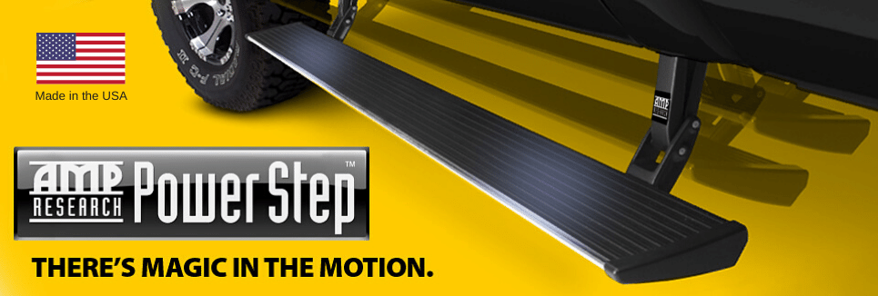 The Amp Research Power Step automatic running board is the only deploy-able running board on the market made in the USA. This high strength automatic running board helps people of all ages enter and exit their vehicle with ease and comfort.